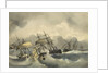 French ironclad in collision by Jean-Antoine Theodore Gudin