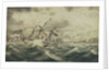Situation of HMS 'Curacoa' off Toulon in the Winter of 1812 by Pearce