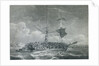 The cutting out of a French brig, possibly 'La Chevrette' by Philippe-Jacques de Loutherbourg
