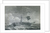 The cutting out of a French brig, possibly 'La Chevrette' by Philippe-Jacques de Loutherbourg