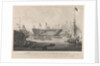 The Launch of the Honourable East India Company's Ship 'Edinburgh' from the dock yard of Messrs Wigrams & Green Blackwall with a view of the ship 'Abercrombie Robinson' on the stocks by William John Huggin