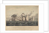 This Print representing the Waterford Line Schooners, Alexander..., Martha... and Rapid... off the Hook Light by John Lynn