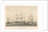 Merchant shipping, Arrival and Departure, showing the Blenheim and the Marlborough by Oswald Walters Brierly