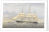 Clipper Ship 'South Australia' (1863) at sea near a coast by Thomas Goldsworth Dutton