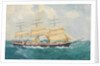 Clipper ship 'Dharwar' in a rough sea by unknown