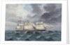 Clipper ship 'Blackadder' at sea with foremast and mainmast broken, 1895 by G. D'Esposito