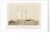 The schooner yacht 'Sverige' by Thomas Sewell Robins