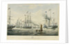To... Prince Albert... This Engraving representing the Royal George Yacht conveying her Majesty and Royal Consort to Edinburgh, August, 1842 Off the Bass Rock... joined by General Steam Navigation... by William John Huggins