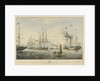To... Prince Albert... This engraving represents the 'Royal George' Yacht conveying her Majesty and Royal Consort to Edinburgh, August, 1842 Off the Bass Rock... joined by General Steam Navigation... Ships 'Trident' and 'Monarch' by Edward Duncan