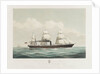 Hamburg American mail steamer 'Saxonia' by H. Petersen