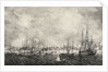 View of the town and harbour of Port Royal in Jamaica (showing the 'Cumberland',  'Highflyer',  etc) by Adolphe Duperley