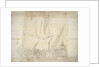 An English two-decker in a light air by Willem van de Velde the Elder