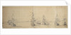 Dutch ships at anchor off a low shore by Willem van de Velde the Elder