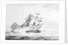 The 'Phoenix' in chase of the 'Didon', 18 August 1805 by Nicholas Pocock