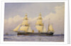 Sail assisted steam vessel 'Eclipse' at sea by William Frederick Mitchell