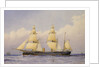 Sail assisted steam vessel 'Eclipse' at sea by William Frederick Mitchell