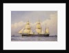 Sail assisted steam vessel 'Eclipse' at sea by William Frederick Mitchell