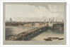 London, showing St Paul's Cathedral, London Bridge and the River Thames by William Daniell