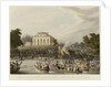 Arrival at Brandenburgh House of the Watermen &c. with an Address to the Queen on the 3d October 1820 by M. Dubourg