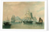 Opium ships at Lintin in China, 1824 by William John Huggins