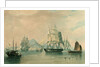 Opium ships at Lintin in China, 1824 by William John Huggins