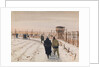 Marlag 'O' Feb '44 S.W. Corner of Naval Officers Prison Camp, Westertincke, Germany, in winter by John Worsley