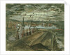 Transport ships coaling in Cardiff docks by John Piper