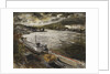 Ministry of War transport vessels in dry dock at Fowey, Cornwall by John Piper