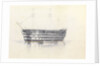 Study of HMS 'Queen' at Malta, 3 March 1852 by George Pechell Mends
