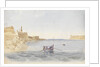 Fort St Elmo and the entrance to the Grand Harbour, Malta, 20 March 1852 by George Pechell Mends