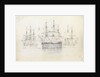 Sail exercise in Malta harbour by George Pechell Mends