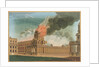 Greenwich Hospital - The Chapel burning, 2 January 1779 by E. Edye