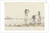 Rough sketch of native girls bathing by Harry Edmund Edgell