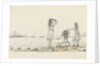 Rough sketch of native girls bathing by Harry Edmund Edgell