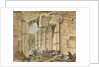 Gateway of the Temple of the Sun, Baalbec by Harry Edmund Edgell