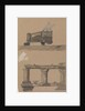 Two sketches, St Paul preaching at Solonica and architecture of an ancient gateway by Harry Edmund Edgell