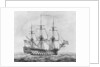 British 90-gun ship, 1766-1777 by Robert Pollard