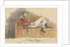 Soldier in uniform lounging on a sofa by Robert Streatfeild