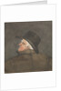 Man wearing a hat, seen from behind with him looking to the left by Robert Streatfeild