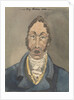 Head and shoulders of a man in blue jacket and white cravat by Robert Streatfeild