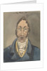 Head and shoulders of a man in blue jacket and white cravat by Robert Streatfeild