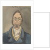 Head and shoulders of a man in blue jacket and white cravat by Robert Streatfeild