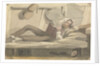 Full length view of man relaxing on a bunk reading a book by Robert Streatfeild
