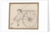 Small sketch of a farm-hand sitting on a cart by Robert Streatfeild