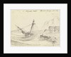 Corvette HMS 'Orestes' at anchor in a storm at Malaga by William Hay Wardrop