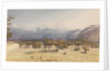 Two Leagues from Santa Rosa [Chile], Jany 14th 1851 [with the Andes and Aconcagua] by Edward Gennys Fanshawe
