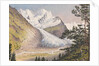 Piz Bernina, Scerscen, Roseg... Sella & Gluschaint and Tschierva &... Roseg Glaciers from the path leading to Alp Ota, 1880 [Switzerland] by Edward Gennys Fanshawe