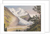 Piz Bernina, Scerscen, Roseg... Sella & Gluschaint and Tschierva &... Roseg Glaciers from the path leading to Alp Ota, 1880 [Switzerland] by Edward Gennys Fanshawe