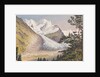 Piz Bernina, Scerscen, Roseg... Sella & Gluschaint and Tschierva &... Roseg Glaciers from the path leading to Alp Ota, 1880 [Switzerland] by Edward Gennys Fanshawe