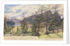 The villages of Silvaplana and Campfer, the Lake of Silvaplana and the Piz della Margna, Engadine [with] The Piz Julier, 1880 [Switzerland] by Edward Gennys Fanshawe